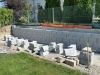 Granit-Mauersteine / Naturstein-Mauer / Granit-Mauer, grau, Mittelkorn, gesägt-gespalten (Granit-Mauersteine aus Polen), Mauersteine für eine Natursteinmauer, Polengranit