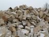 Unregelmäßige Mauersteine aus Sandstein / Naturstein-Mauer / Sandstein-Mauer (Sandstein-Mauersteine), die von unserer Kundschaft auch für ein Zyklopenmauerwerk bestellt werden (Sandstein aus Polen), Mauersteine für eine Natursteinmauer, Polensandstein