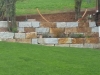 Natursteinmauer / Naturstein-Mauer / Granit-Mauer... Granit-Mauersteine, grau-gelb, Mittelkorn, allseitig gespalten (Granit-Mauersteine aus Polen), Mauersteine für eine Natursteinmauer, Polengranit